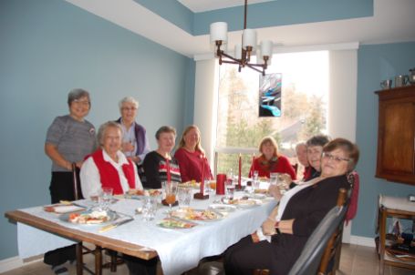 guild xmas lunch table
