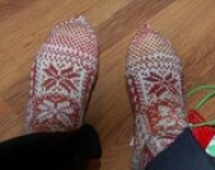 red white socks